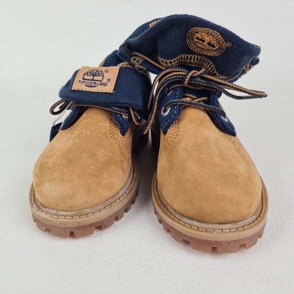 Timberland Roll Top Thrml TODDLER Boots Waterproof Wheat Leather - Picture 7 of 11